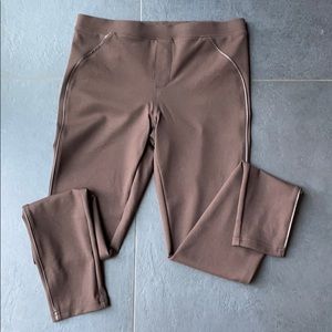 HUE legging w/faux leather piping **2 for $25**